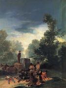 Francisco Goya, Highwaymen attacking a  Coach